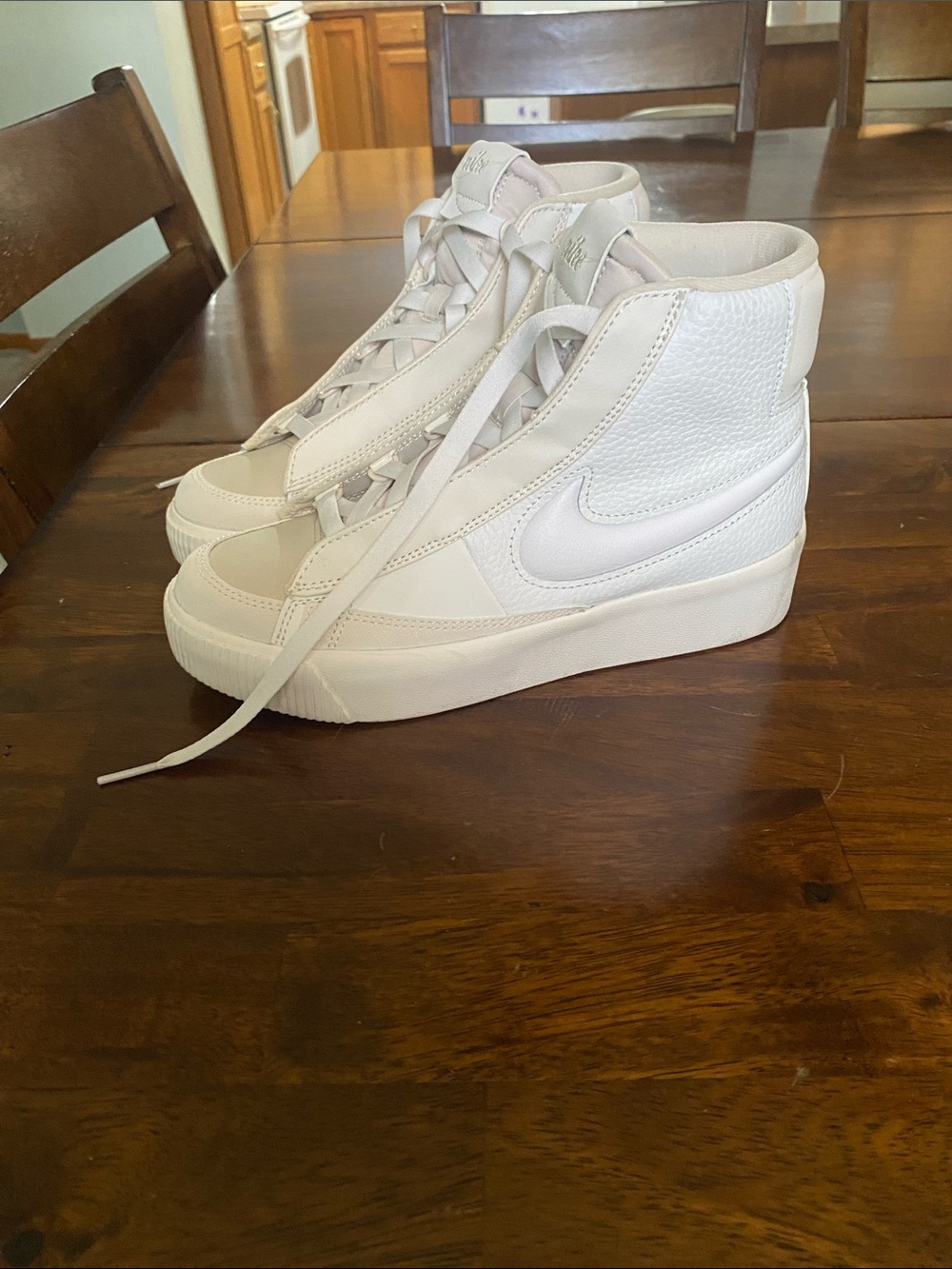 Nike Women’s High-Top Sneakers in Cream